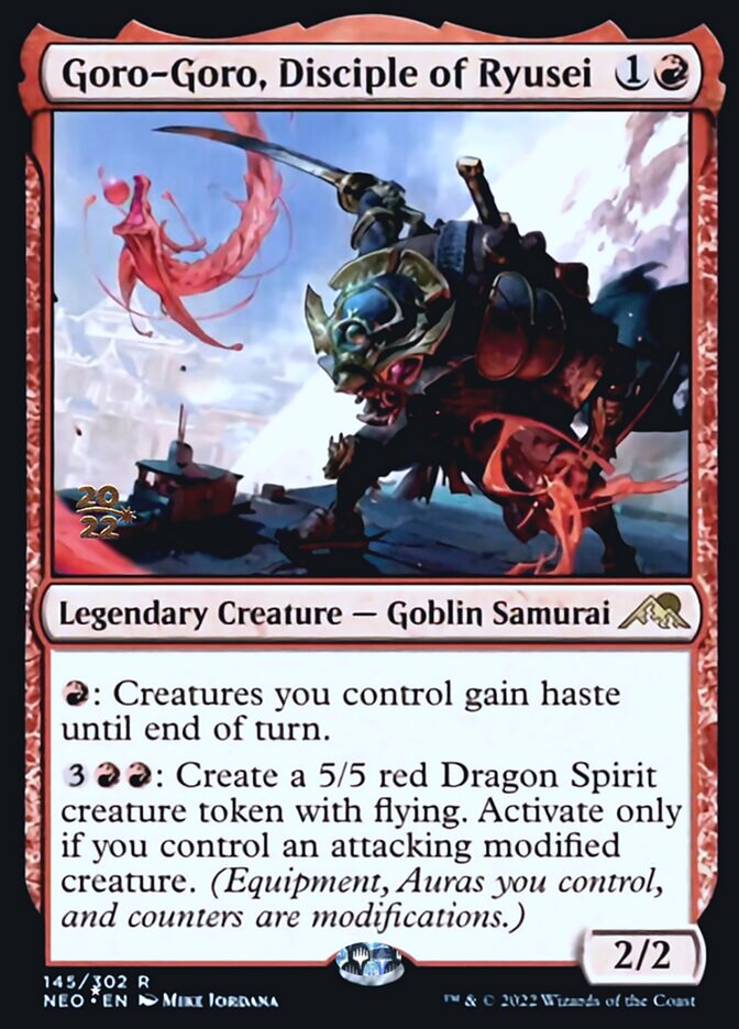 Goro-Goro, Disciple of Ryusei (PRE-145) - Kamigawa: Neon Dynasty Promos Foil