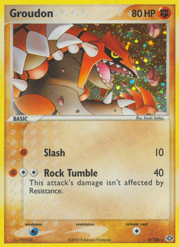 Groudon - 005/106/106 - Emerald Holofoil