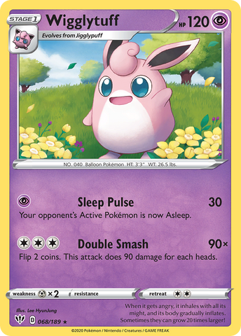 Wigglytuff 68/189 - SWSH03 Darkness Ablaze