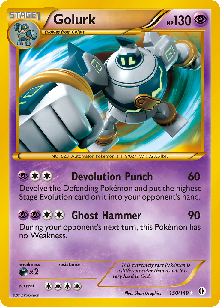 Golurk/149 - Boundaries Crossed Holofoil