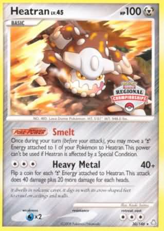 Heatran - 30/146 (Regional Championships) - League & Championship Cards