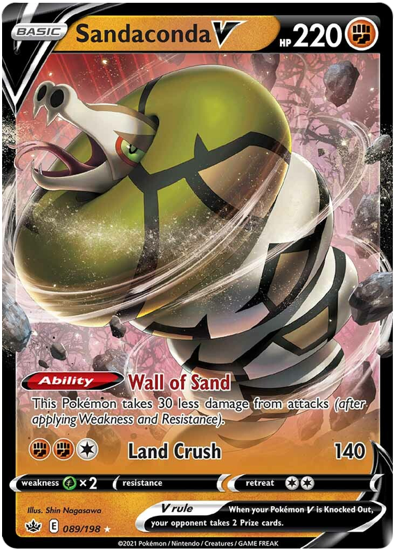 Sandaconda V 89/198 - SWSH06 Chilling Reign Holofoil