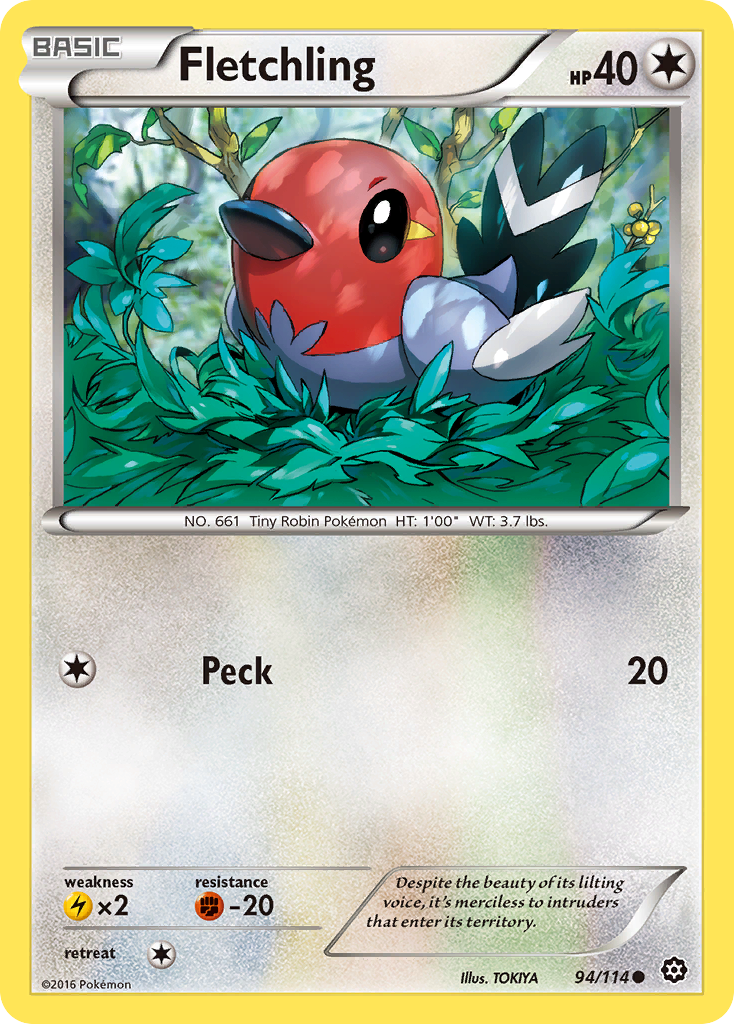 Fletchling 94/114 - XY  Steam Siege
