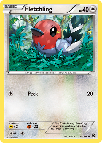 Fletchling 94/114 - XY  Steam Siege