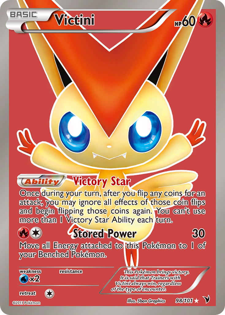 Victini (98 Full Art)/101 - Noble Victories Holofoil