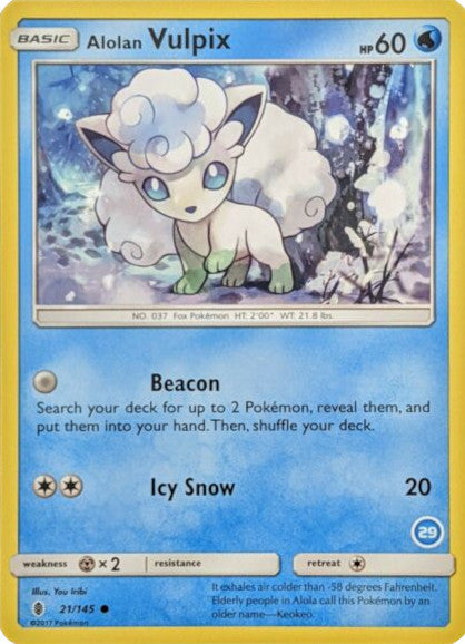 Alolan Vulpix (29) - SM Trainer Kit Alolan Sandslash & Alolan Ninetales