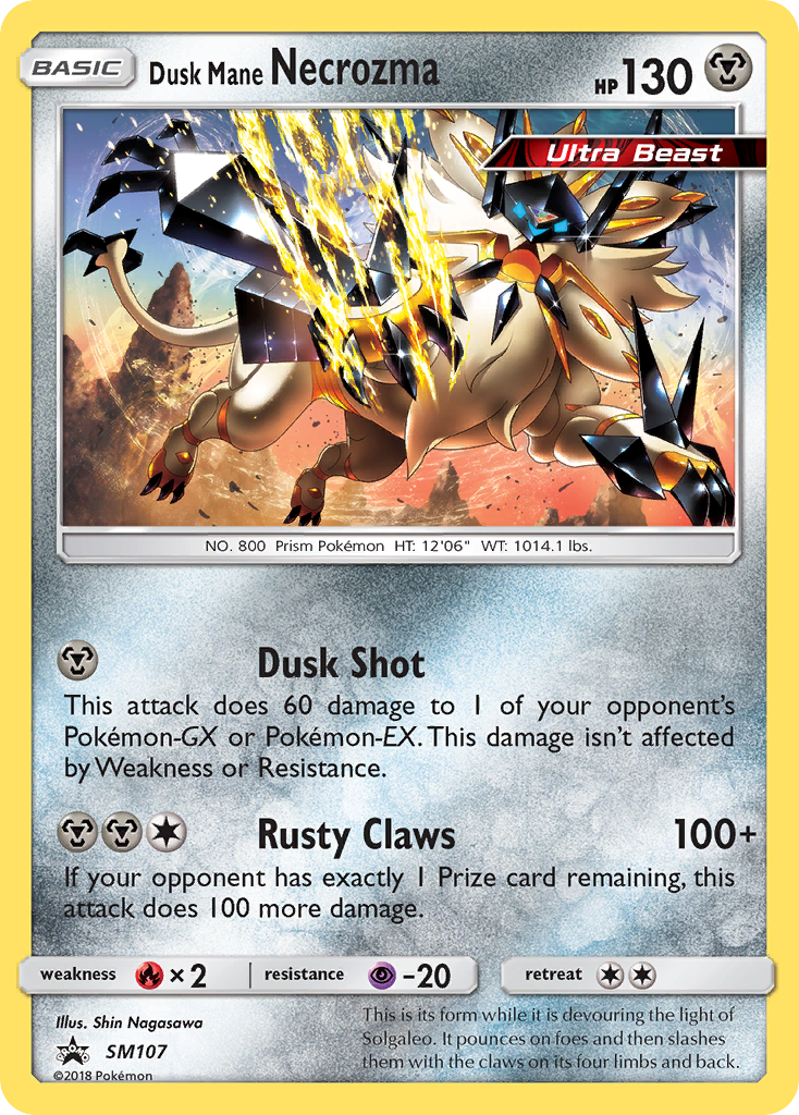 Dusk Mane Necrozma - SM107/248 - SM Promos Holofoil