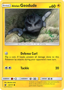 Alolan Geodude 32/111 - SM  Crimson Invasion