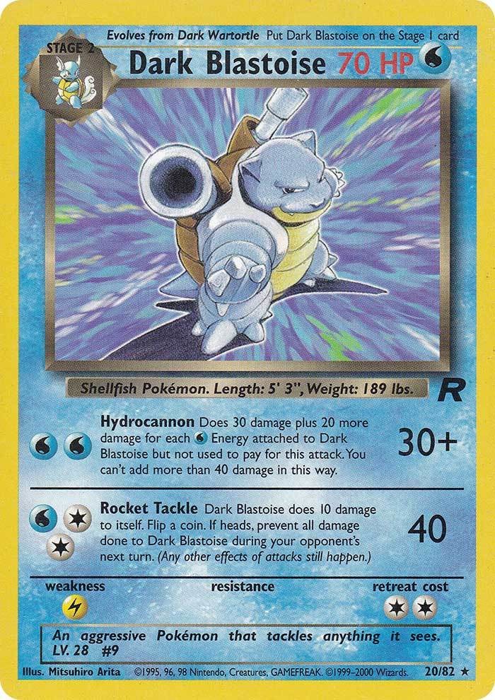 Dark Blastoise (20) 20/82 - Team Rocket Unlimited
