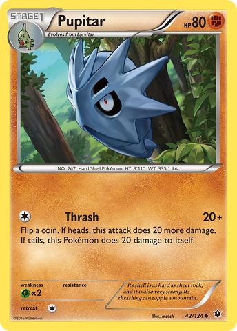 Pupitar/124 - XY  Fates Collide