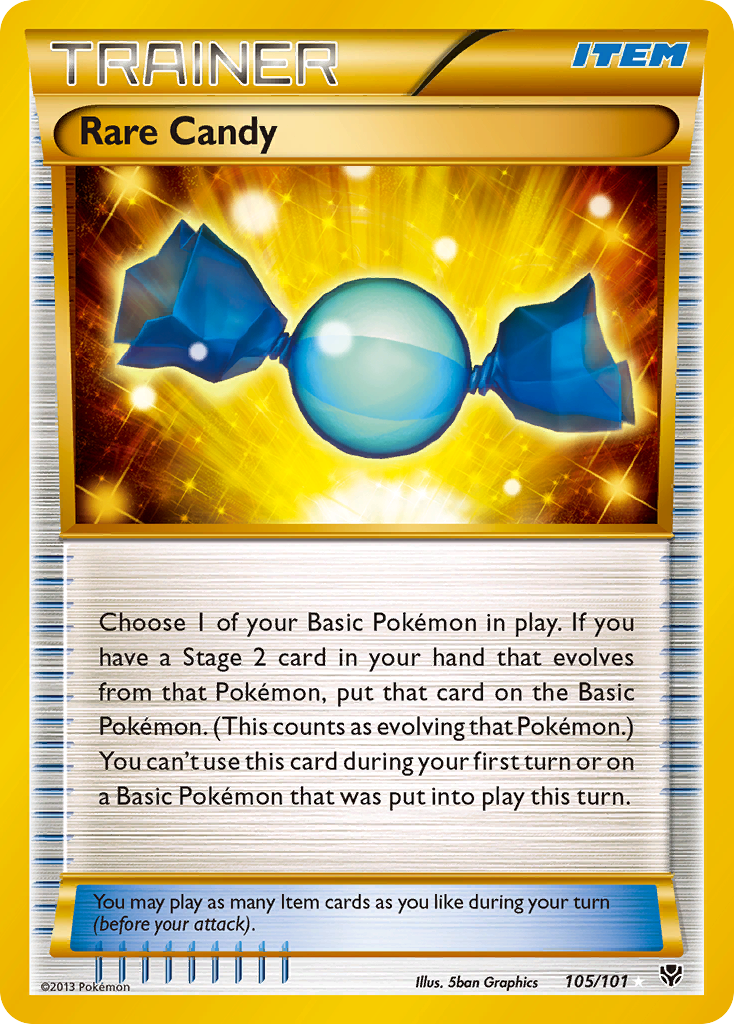 Rare Candy (105 Secret Rare)/101 - Plasma Blast Holofoil
