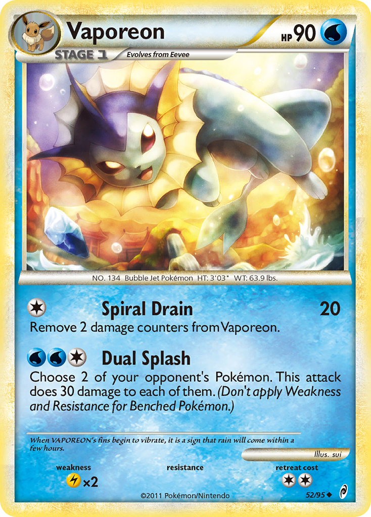 Vaporeon 52/95 - Call of Legends