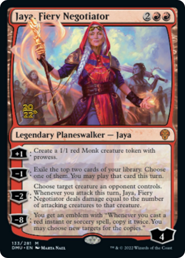 Jaya, Fiery Negotiator (PRE-133) - Dominaria United Promos Foil