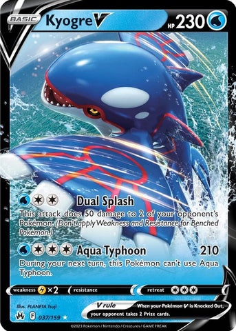 Kyogre V 37/159 - SWSH Crown Zenith Holofoil