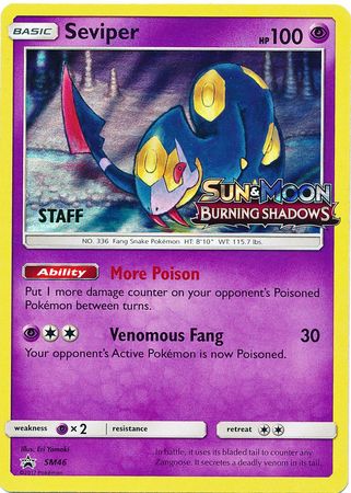 Seviper - SM46 (Prerelease) [Staff] - SM Promos Holofoil