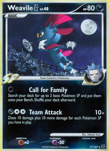 Weavile G/127 - Platinum Holofoil