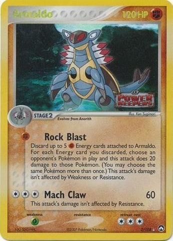 Armaldo/108 - Power Keepers Reverse Holofoil