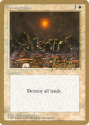 Armageddon - 1996 Preston Poulter (4ED) (WCD-) - Pro Tour Collector Set