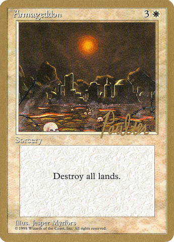 Armageddon - 1996 Preston Poulter (4ED) (WCD-) - Pro Tour Collector Set