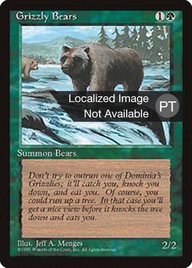 Grizzly Bears (4BB-) - Fourth Edition Foreign Black Border