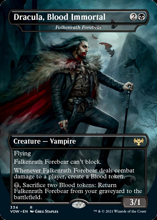 Dracula, Blood Immortal - Falkenrath Forebear (VOW-334) - Innistrad: Crimson Vow / Dracula, Blood Immortal (Borderless)