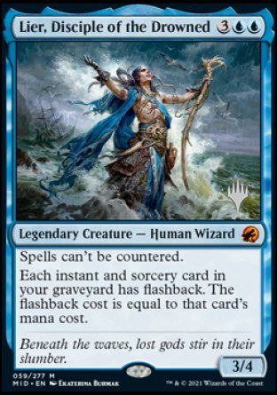 Lier, Disciple of the Drowned (PPMID-059) - Innistrad: Midnight Hunt Promos