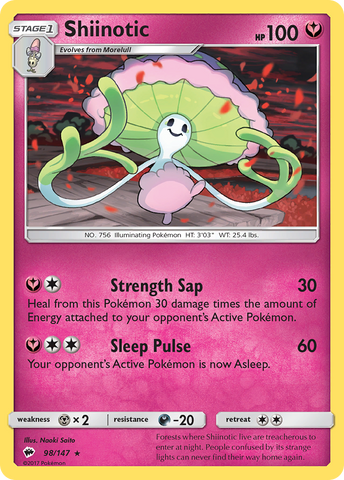 Shiinotic 98/147 - SM  Burning Shadows