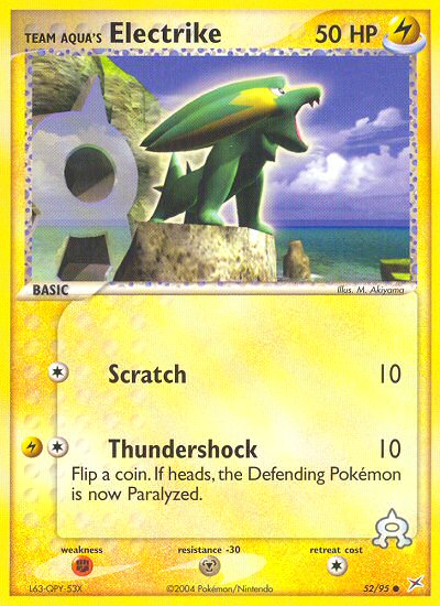 Team Aqua's Electrike - 52/95/95 - Team Magma vs Team Aqua