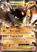 Terrakion EX/124 - Dragons Exalted Holofoil