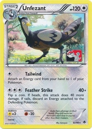 Unfezant - 82/98 (League Promo) 82 - League & Championship Cards Reverse Holofoil