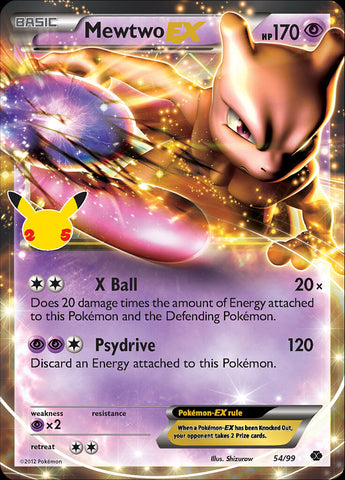 Mewtwo EX 54/25 - Celebrations Classic Collection Holofoil