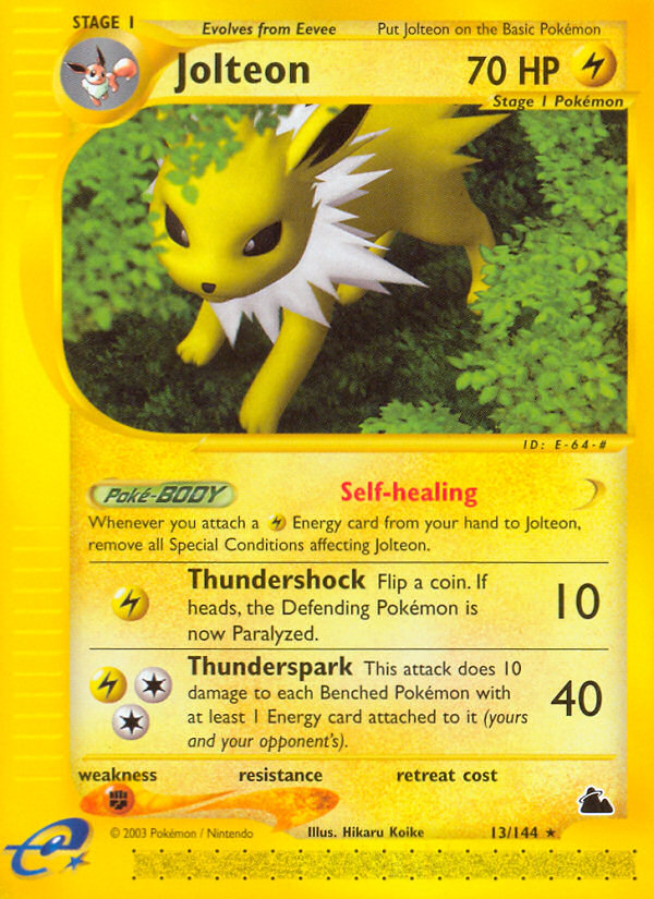 Jolteon (13) - 13/144 Skyridge - Rare