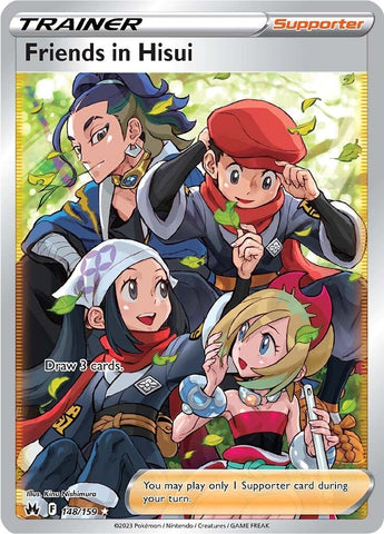 Friends in Hisui (Full Art) 148/159 - SWSH Crown Zenith Holofoil