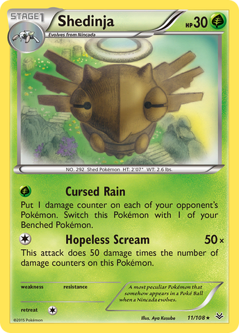 Shedinja 11/108 - XY  Roaring Skies