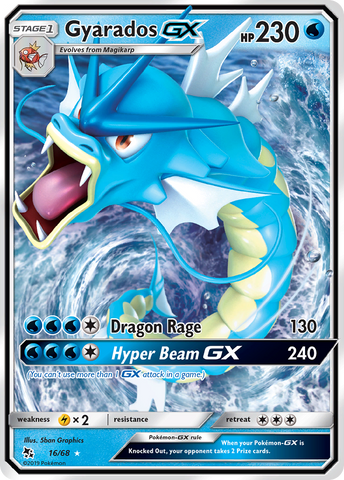 Gyarados GX 16/68 - Hidden Fates Holofoil