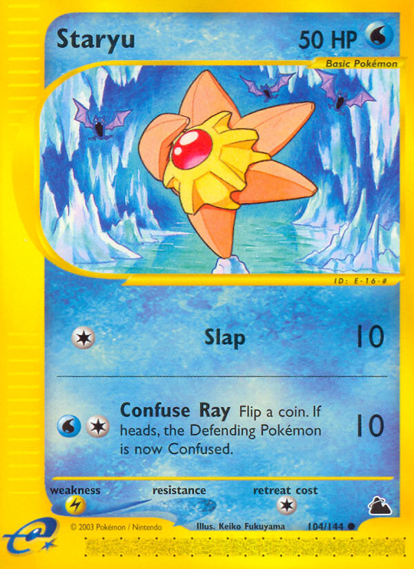 Staryu (104) - 104/144 - Reverse Holofoil Skyridge - Common