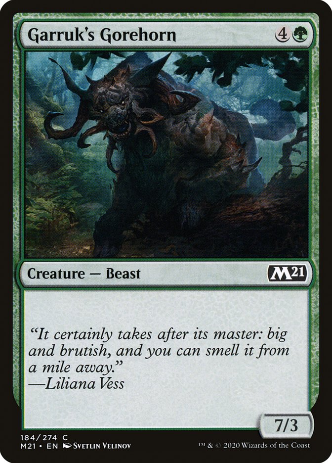 Garruk's Gorehorn (M21-184) - Core Set 2021