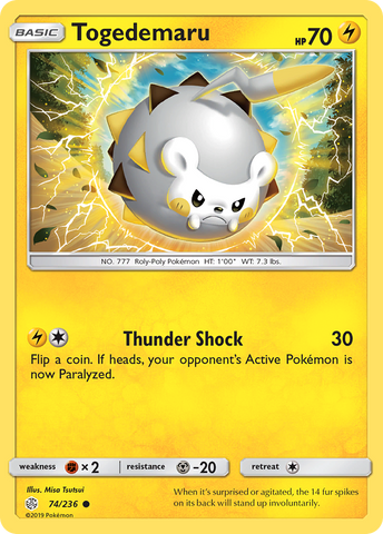Togedemaru - 74/236 74/236 - SM  Cosmic Eclipse