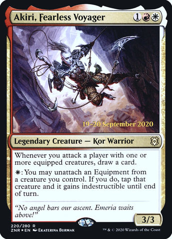 Akiri, Fearless Voyager (PRE-220) - Zendikar Rising Promos Foil