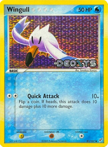 Wingull 81/107 - Deoxys Reverse Holofoil