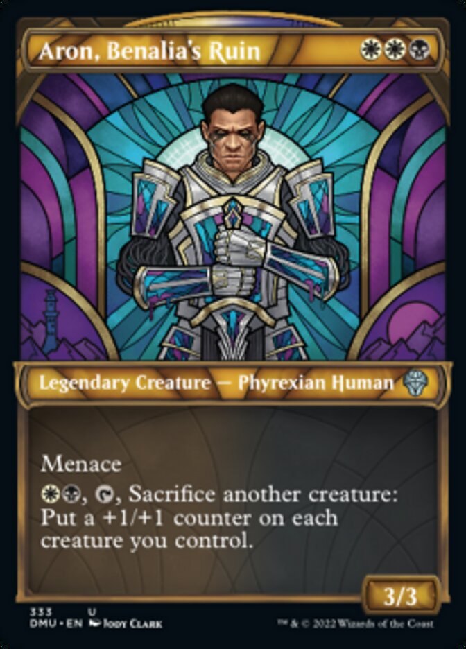 Aron, Benalia's Ruin (Textured Foil) (DMU-333) - Dominaria United: (Showcase) Foil