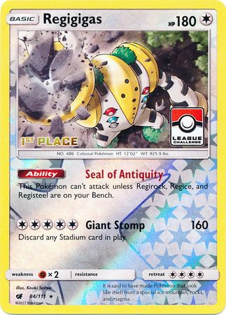 Regigigas - 84/111 (League Challenge) [1st Place] - League & Championship Cards Reverse Holofoil