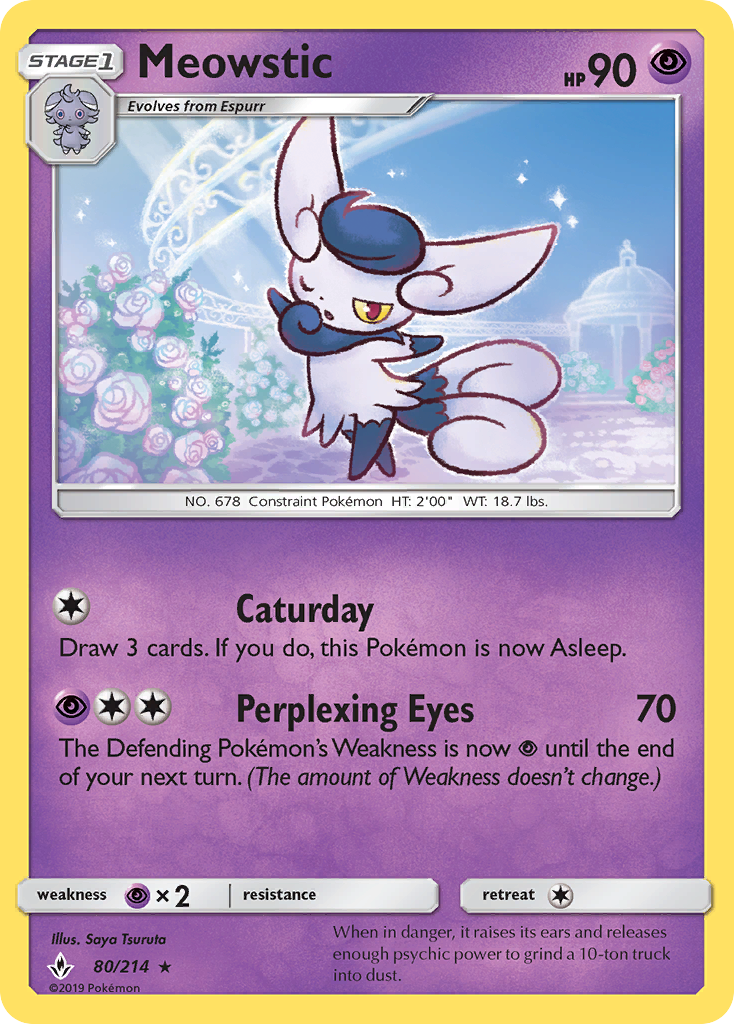 Meowstic 80/214 - SM  Unbroken Bonds