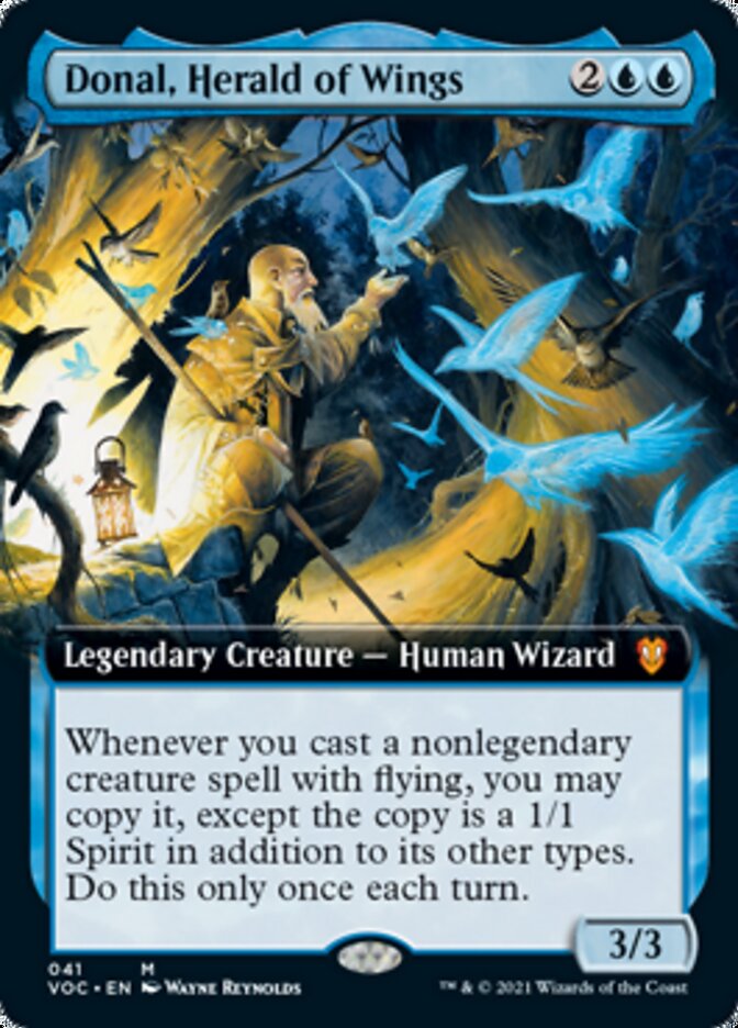 Donal, Herald of Wings (Extended Art) (VOC-041) - Crimson Vow Commander: (Extended Art)