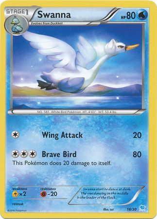 Swanna (18) - XY Trainer Kit Pikachu Libre & Suicune
