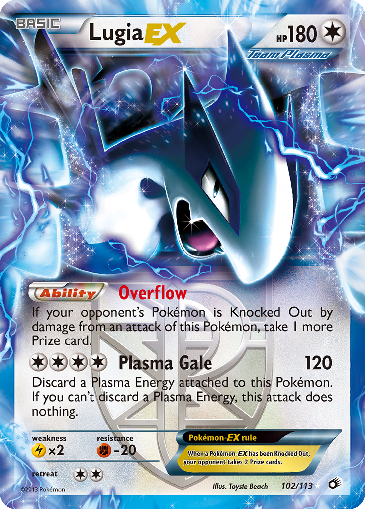 Lugia EX (Team Plasma) 102/113 - Legendary Treasures Holofoil