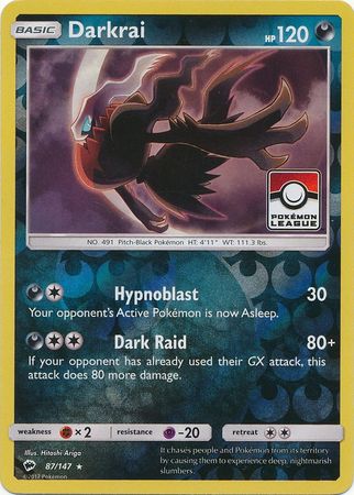 Darkrai - 87/147 (Pokemon League) 87 - League & Championship Cards Reverse Holofoil