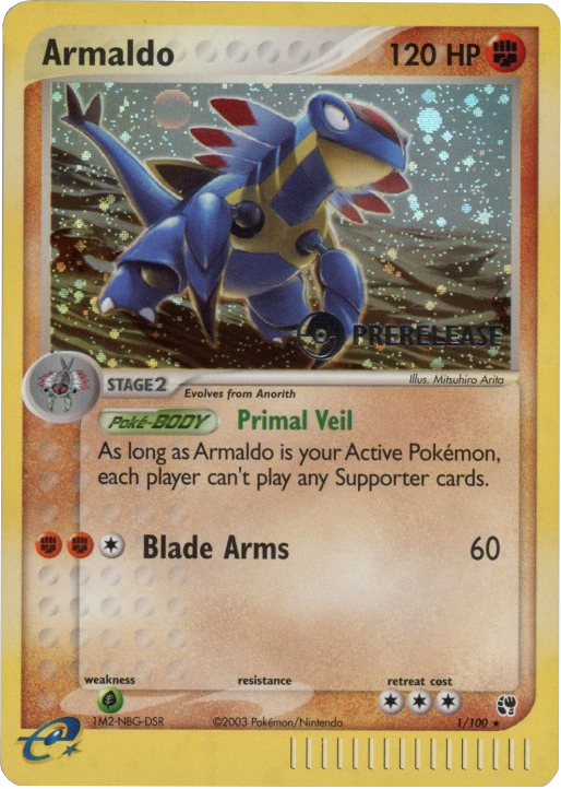 Armaldo - 1/100 (Prerelease) 1 - Miscellaneous Cards & Products Holofoil