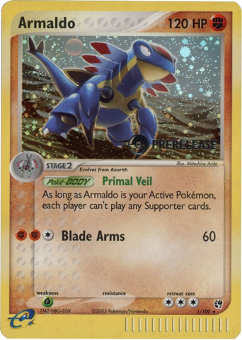 Armaldo - 1/100 (Prerelease) 1 - Miscellaneous Cards & Products Holofoil