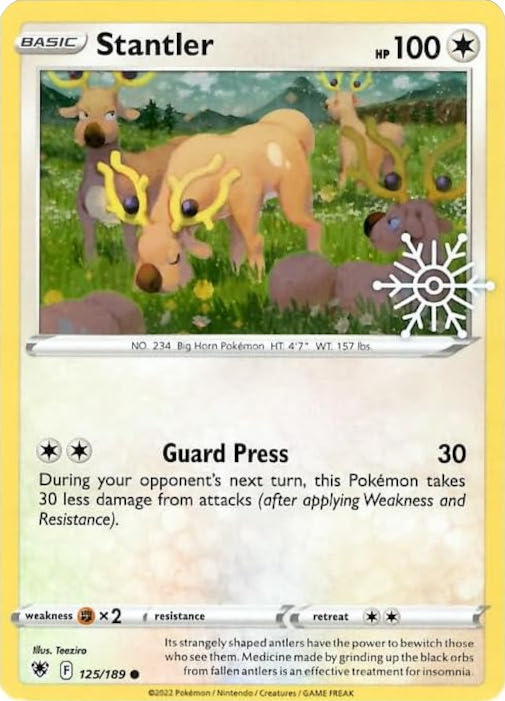 Stantler - 125/189 (Holiday Calendar) 125 - Miscellaneous Cards & Products Holofoil